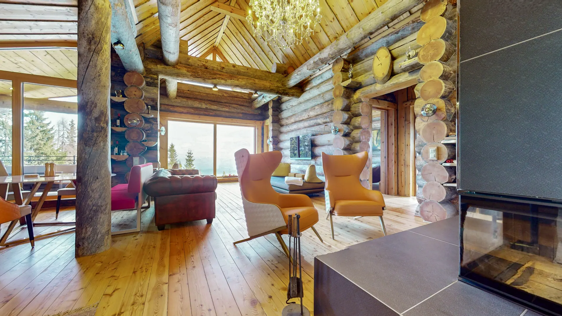 Ferienhaus-Zweitwohnsitz-Luxus-Blockhaus-Holz-Marmor-Turracher Höhe-Chalet (10)