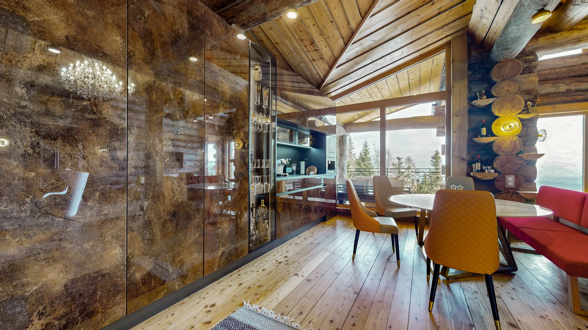 Ferienhaus-Zweitwohnsitz-Luxus-Blockhaus-Holz-Marmor-Turracher Höhe-Chalet (11)