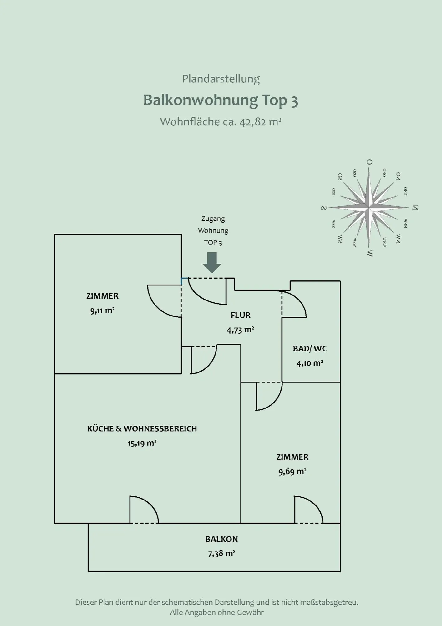 Wohnungsplan WHG 3